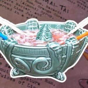 New In Box Trader Sams Tiki Bar Kraken Bowl Sea Monster's Embrace Disneyland
